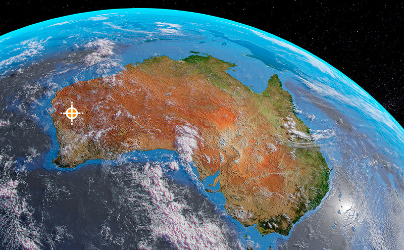 l'Australia vista dal satellite