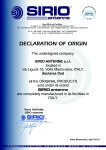 Declaration Of Origin